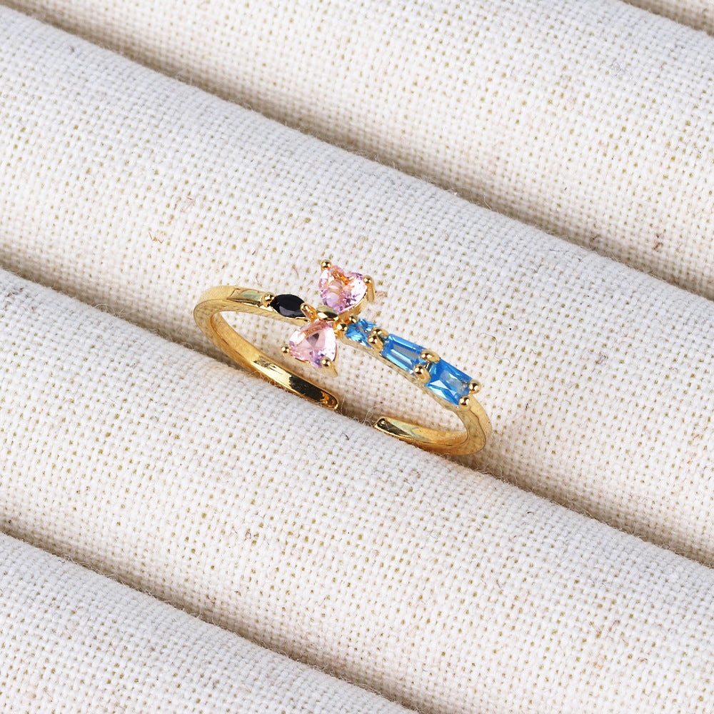 DAINTY BLUE FLOWER BOUQUET -【RING】