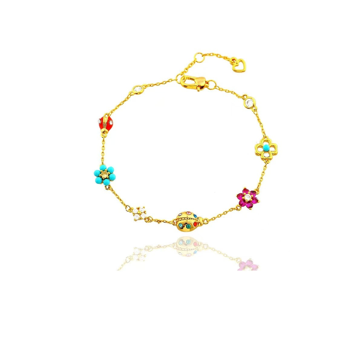 LADYBUG & FLOWER - 【BRACELET/NECKLACE】