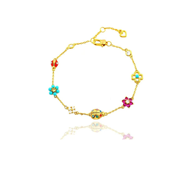 LADYBUG & FLOWER - 【BRACELET/NECKLACE】