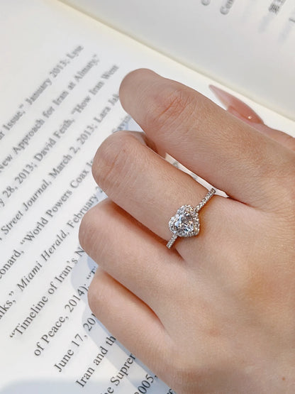 WHITE HEART -【RING/EARRINGS/NECKLACE/SET】