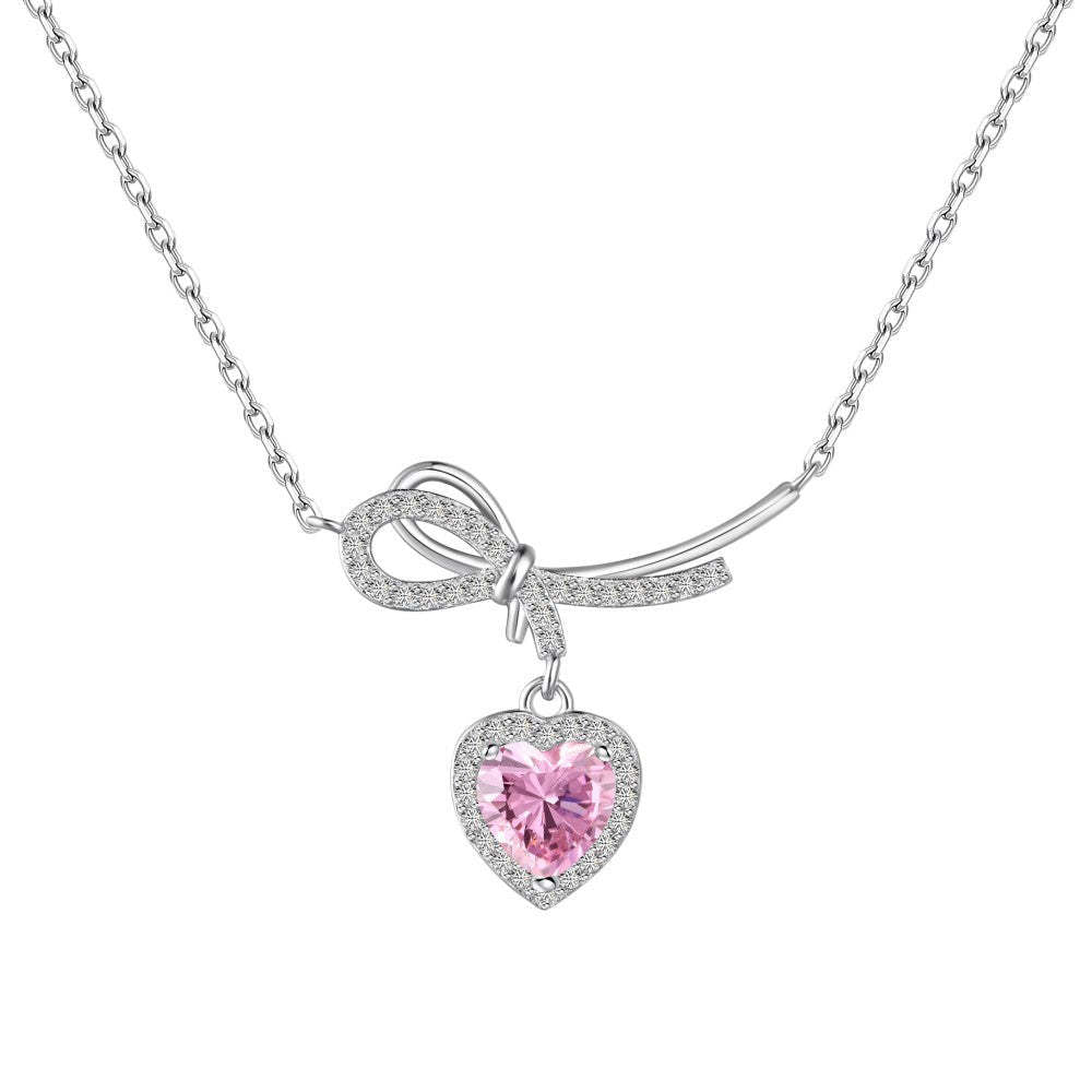 HEART ZIRCONIA -【NECKLACE】| 925 SILVER