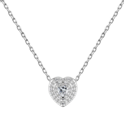 HEART ZIRCONIA -【NECKLACE】| 925 SILVER