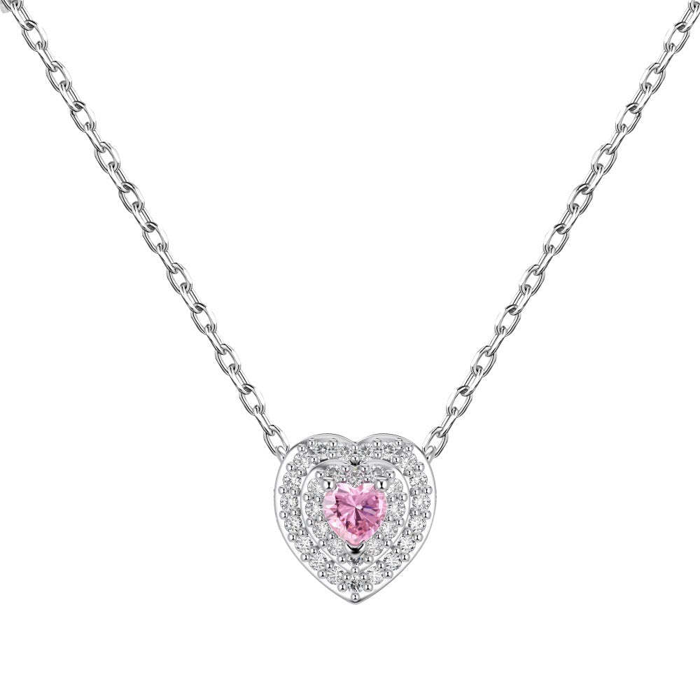 HEART ZIRCONIA -【NECKLACE】| 925 SILVER