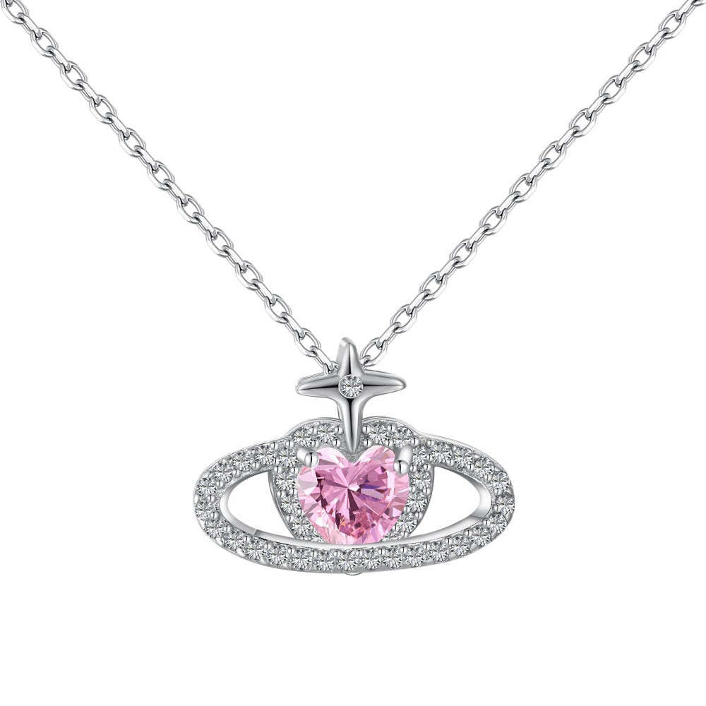 HEART ZIRCONIA -【NECKLACE】| 925 SILVER