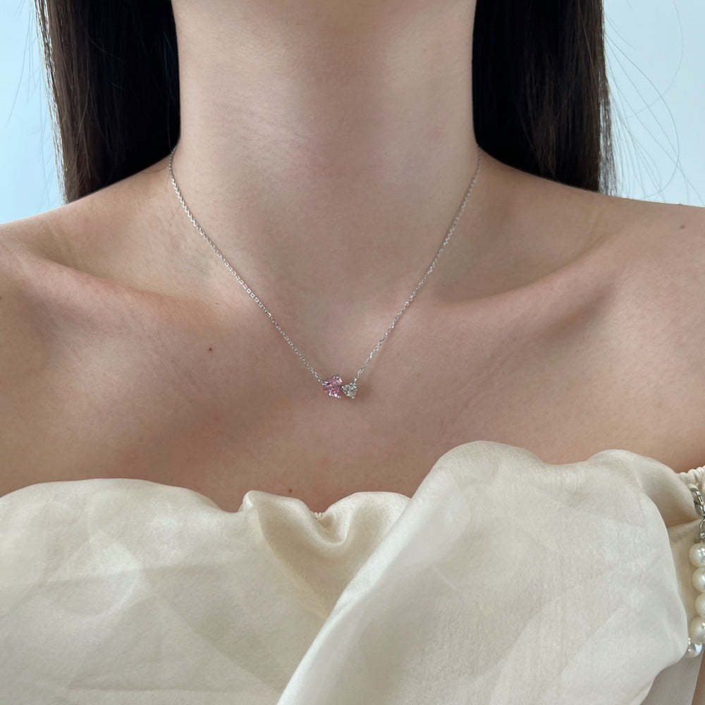 HEART ZIRCONIA -【NECKLACE】| 925 SILVER