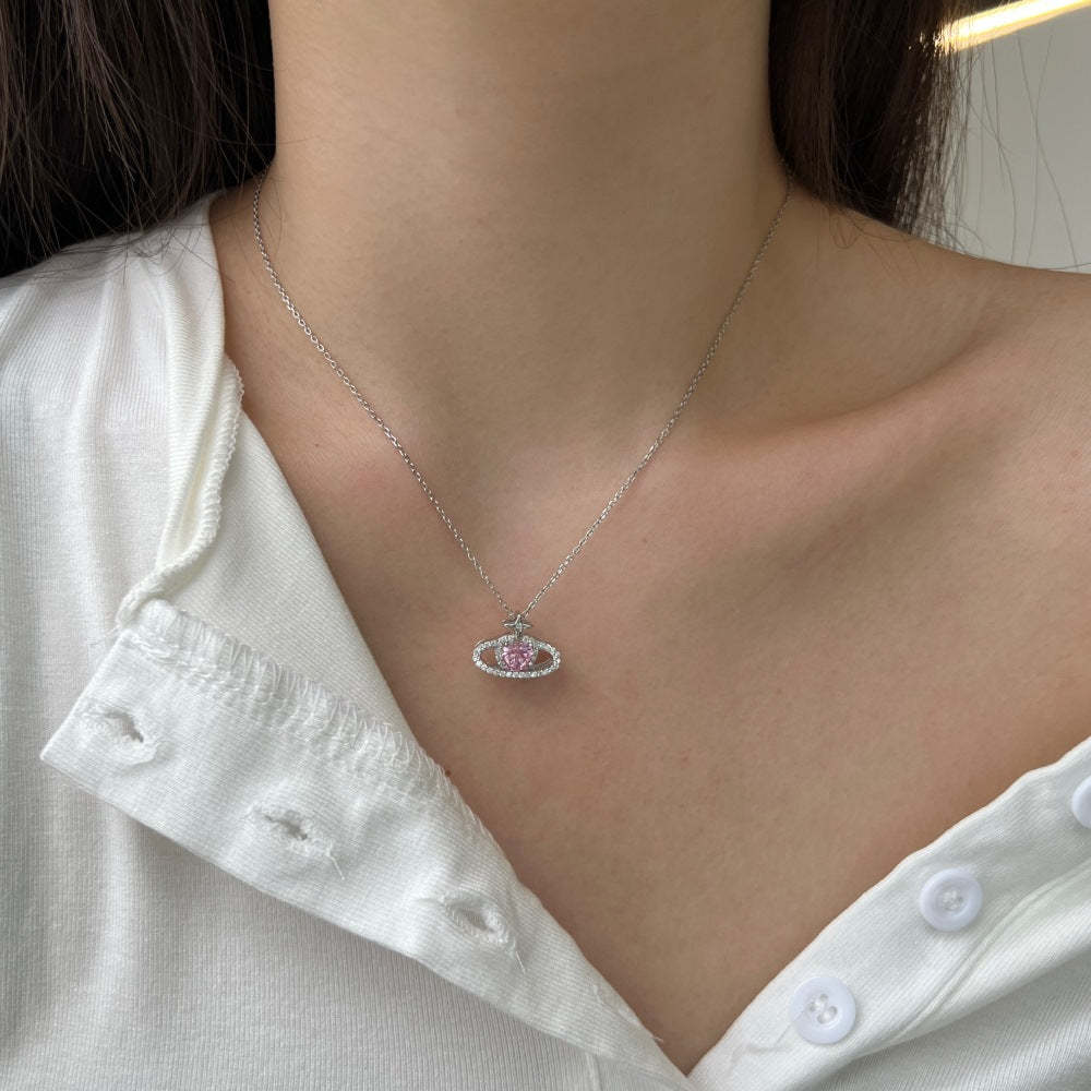 HEART ZIRCONIA -【NECKLACE】| 925 SILVER