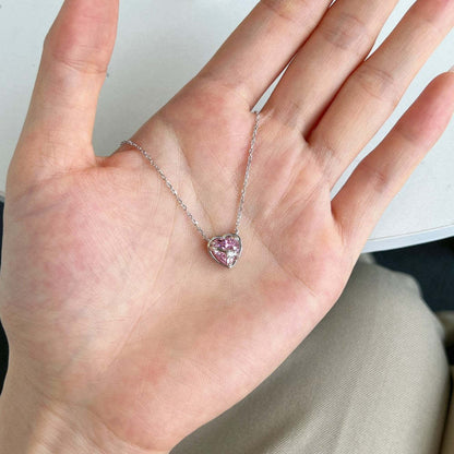 HEART ZIRCONIA -【NECKLACE】| 925 SILVER