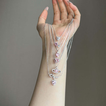 HEART ZIRCONIA -【NECKLACE】| 925 SILVER