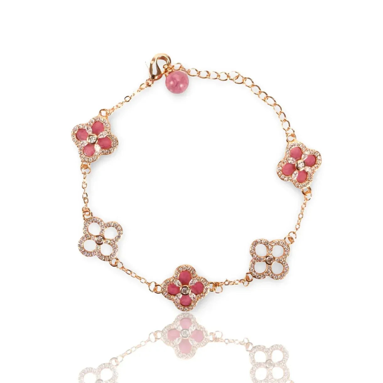 PEACH PINK GOLD SAKURA -【BRACELET/RING/EARRINGS/NECKLACE/SET】