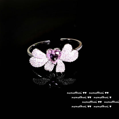 CANDY PINK HEART-【BRACELET/NECKLACE/RING/EARRINGS/SET】