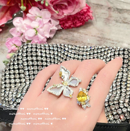 TOPAZ BUTTERFLY -【RING/EARRINGS/NECKLACE/SET】