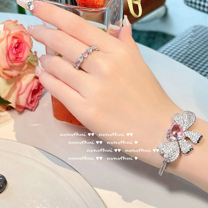 CANDY PINK HEART-【BRACELET/NECKLACE/RING/EARRINGS/SET】