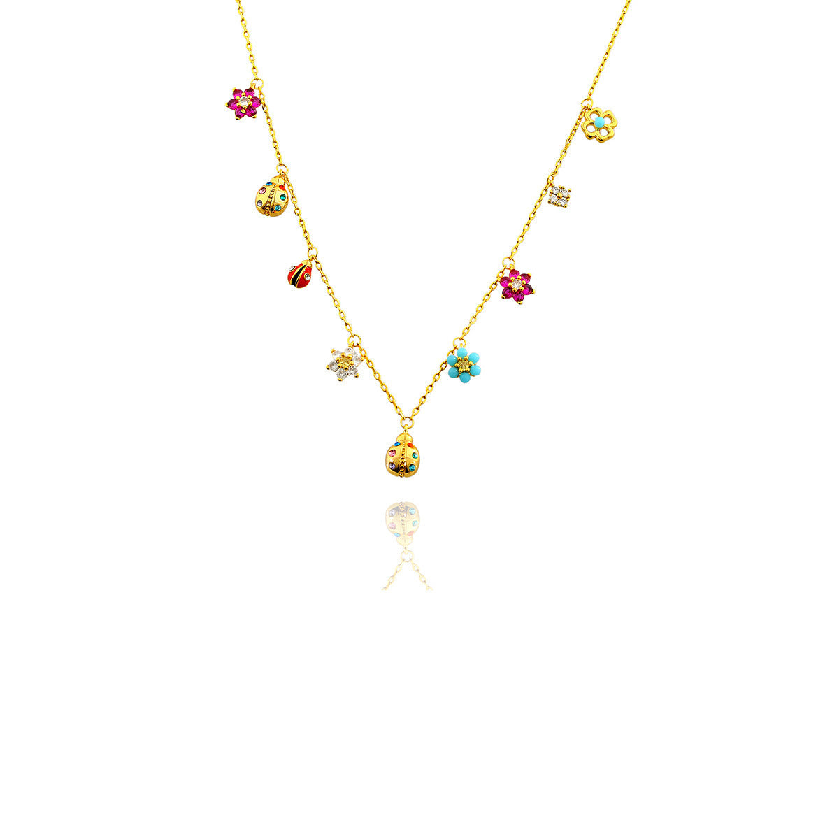 LADYBUG & FLOWER - 【BRACELET/NECKLACE】