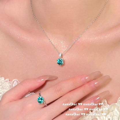 MOJITO GREEN GEMSTONE -【RING/EARRINGS/NECKLACE/SET】