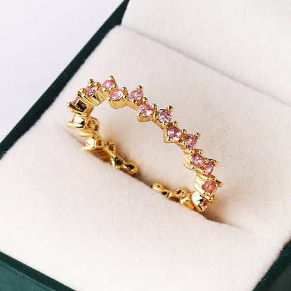 COLORFUL IRREGULAR GEOMETRIC DESIGN -【RING】