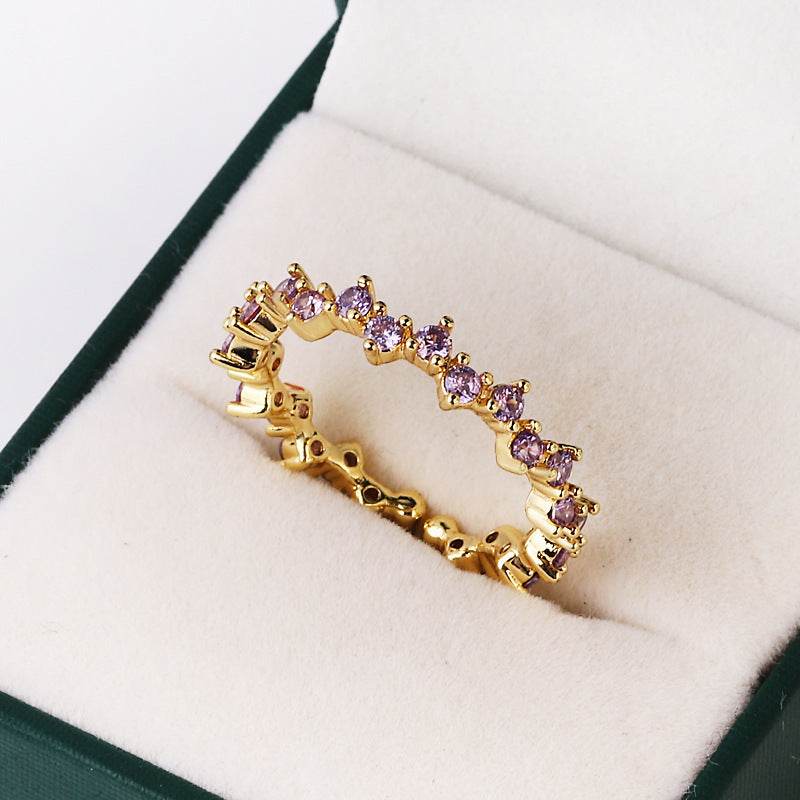 COLORFUL IRREGULAR GEOMETRIC DESIGN -【RING】