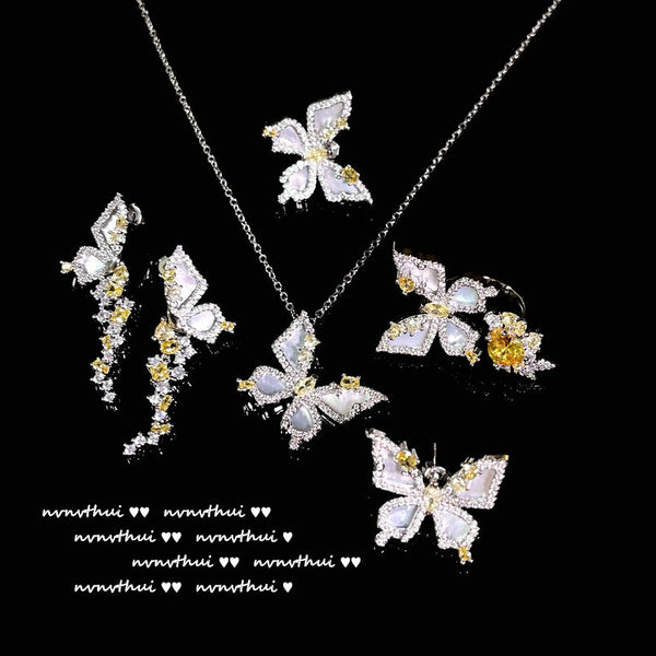 TOPAZ BUTTERFLY -【RING/EARRINGS/NECKLACE/SET】