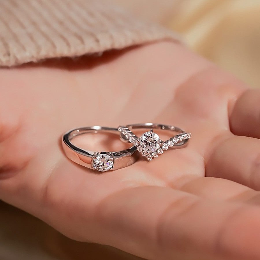 CROWNED LOVE HIS & HERS -【RING】| 925 SILVER