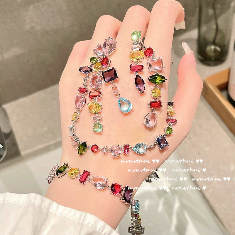 GARDEN RAINBOW GEM -【BRACELET/RING/EARRINGS/NECKLACE/SET】
