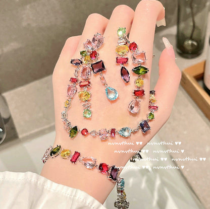 GARDEN RAINBOW GEM -【BRACELET/RING/EARRINGS/NECKLACE/SET】
