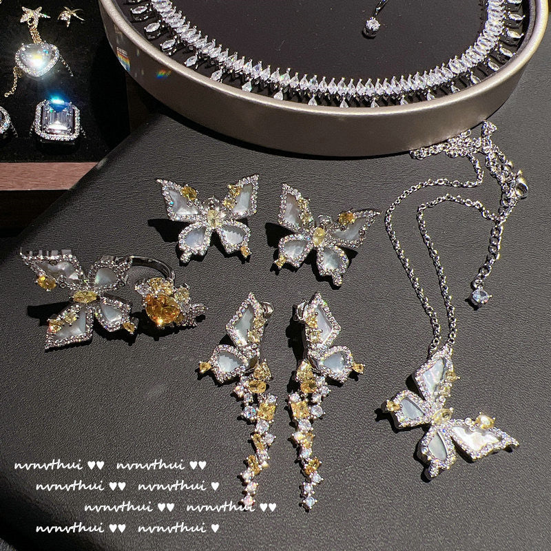 TOPAZ BUTTERFLY -【RING/EARRINGS/NECKLACE/SET】