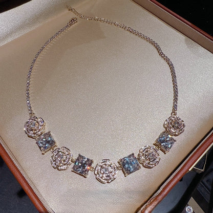 ROSE PINK GEMSTONE - NECKLACE/BRACELET/EARRINGS/SET