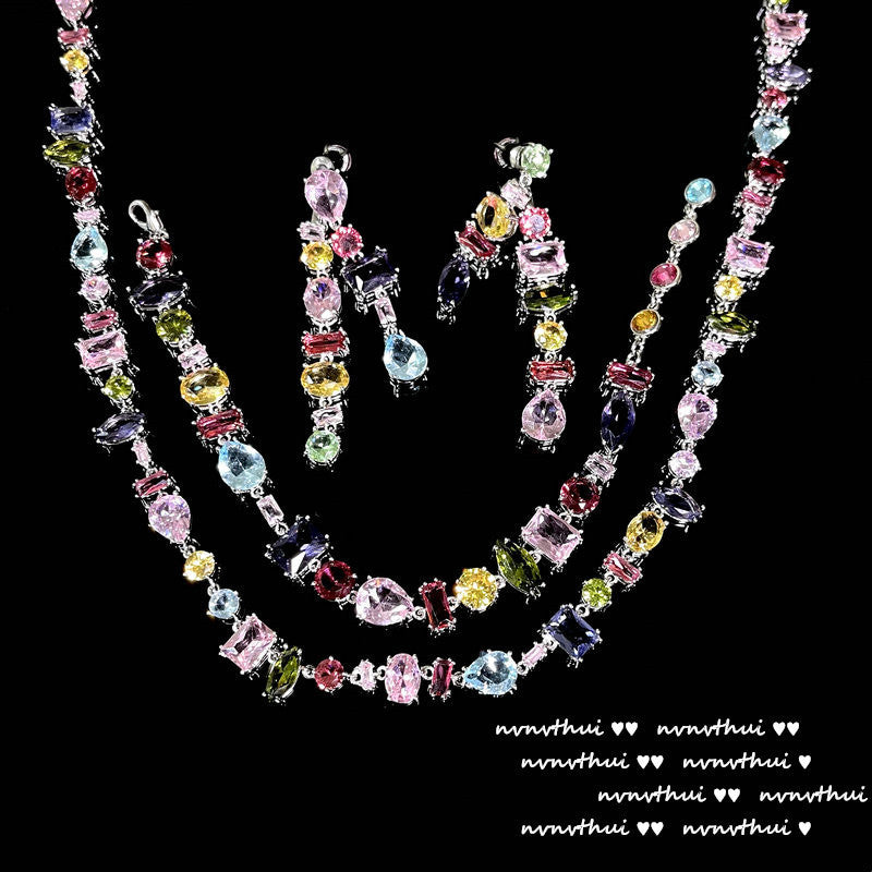 GARDEN RAINBOW GEM -【BRACELET/RING/EARRINGS/NECKLACE/SET】