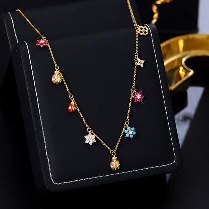 LADYBUG & FLOWER - 【BRACELET/NECKLACE】