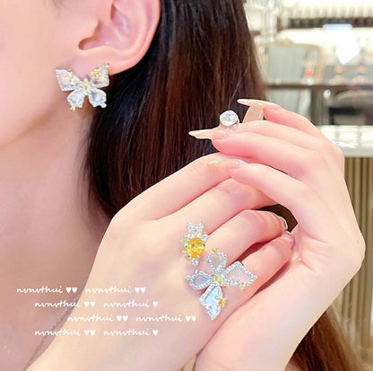 TOPAZ BUTTERFLY -【RING/EARRINGS/NECKLACE/SET】