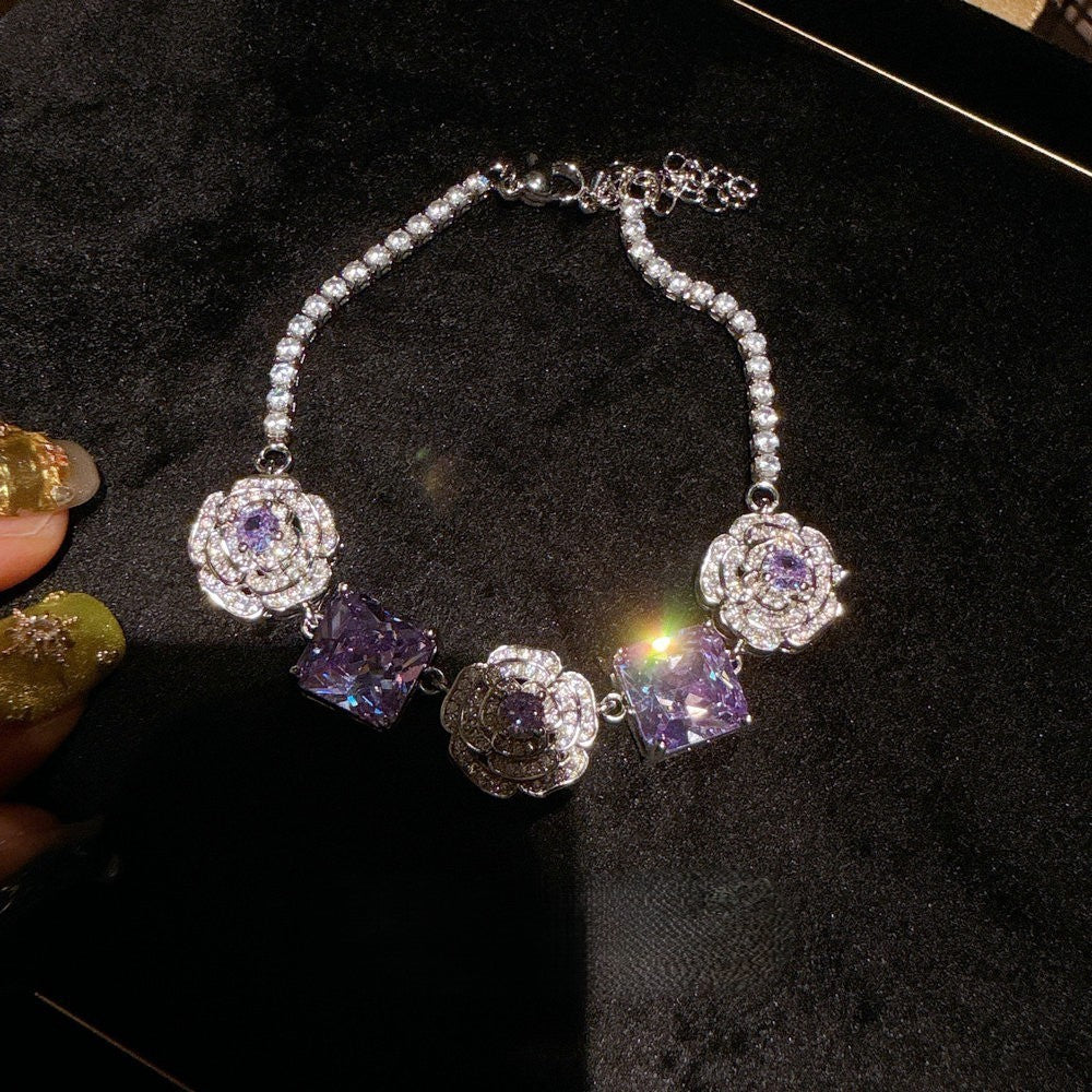 ROSE PINK GEMSTONE - NECKLACE/BRACELET/EARRINGS/SET