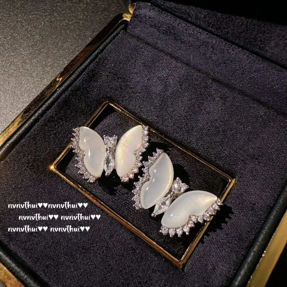 VINTAGE BUTTERFLY GEM -【EARRINGS/NECKLACE/SET】