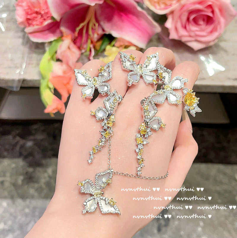 TOPAZ BUTTERFLY -【RING/EARRINGS/NECKLACE/SET】