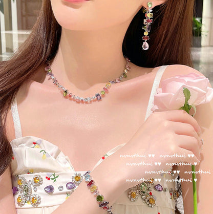 GARDEN RAINBOW GEM -【BRACELET/RING/EARRINGS/NECKLACE/SET】