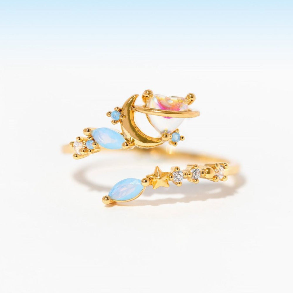 DAINTY BLUE FLOWER BOUQUET -【RING】