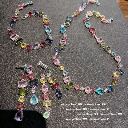 VIBRANT COLORFUL GEMSTONE -【BRACELET/RING/EARRINGS/NECKLACE/SET】