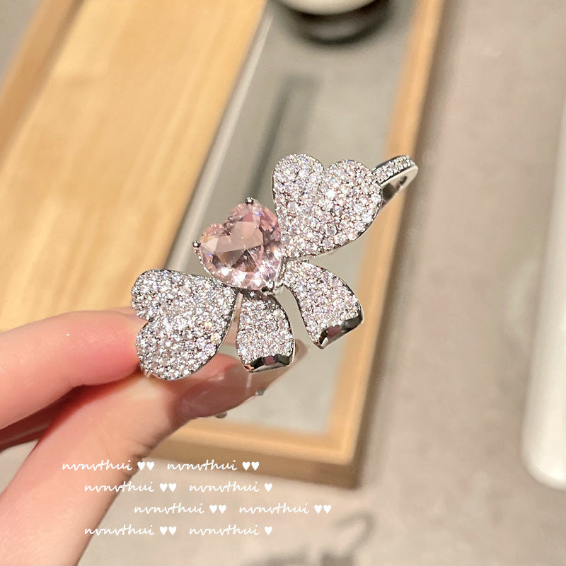 CANDY PINK HEART-【BRACELET/NECKLACE/RING/EARRINGS/SET】