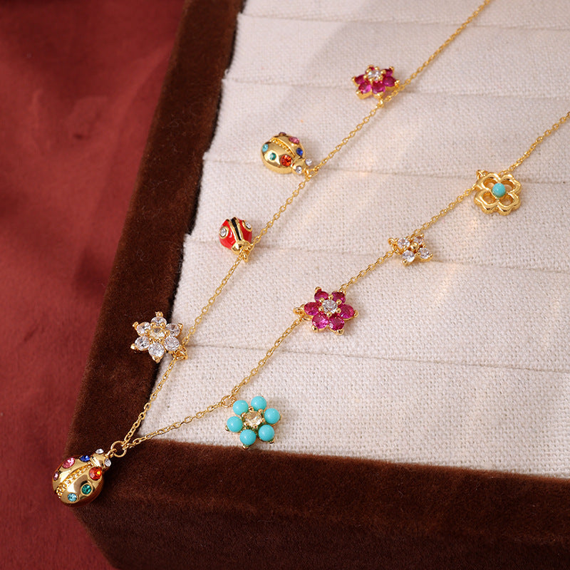 LADYBUG & FLOWER - 【BRACELET/NECKLACE】