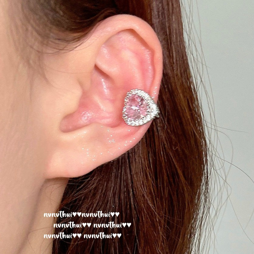 CANDY PINK HEART-【BRACELET/NECKLACE/RING/EARRINGS/SET】