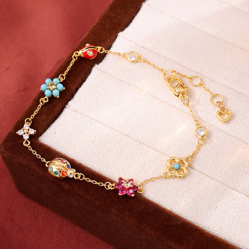 LADYBUG & FLOWER - 【BRACELET/NECKLACE】