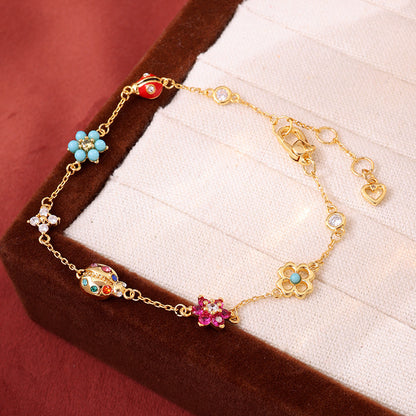 LADYBUG & FLOWER - 【BRACELET/NECKLACE】