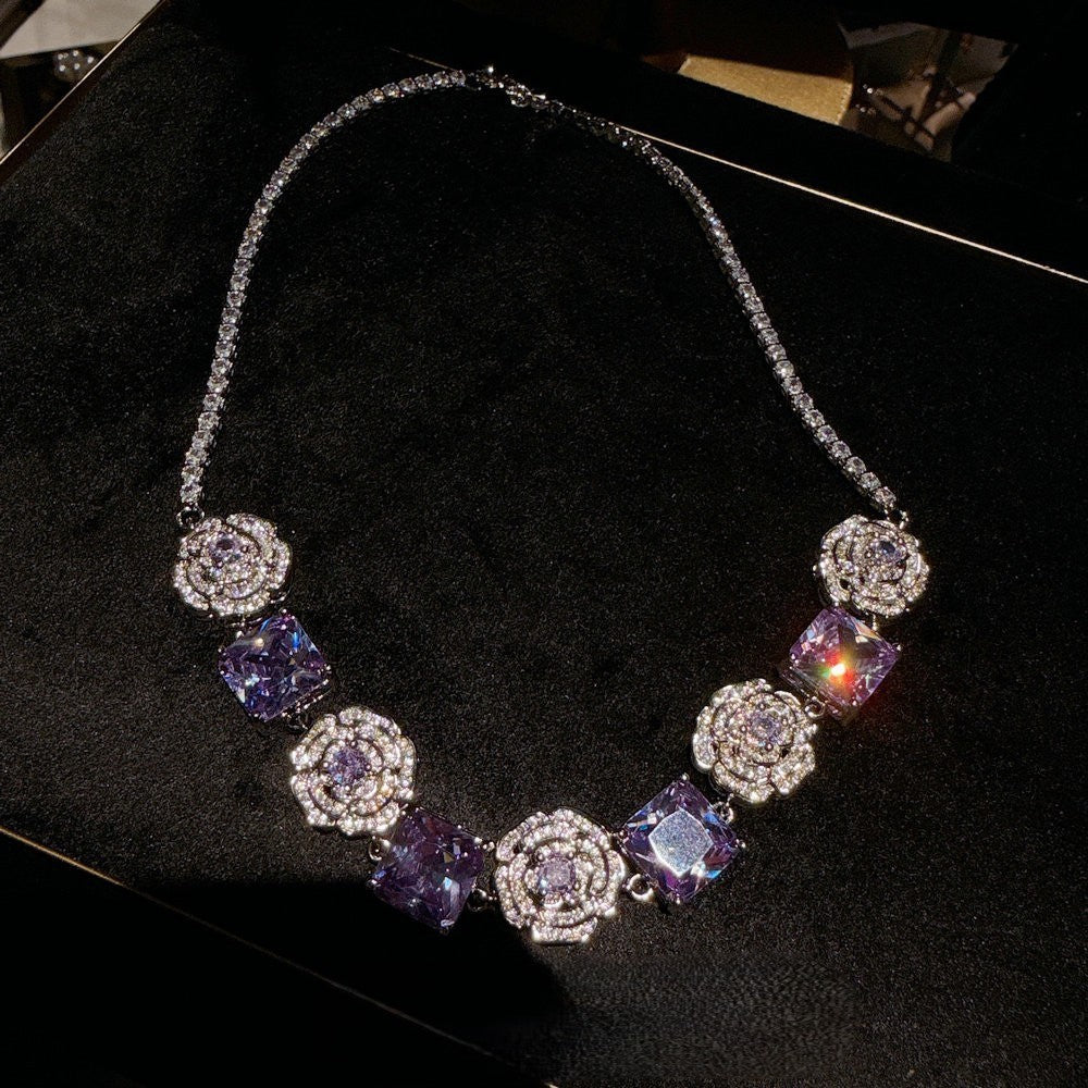 ROSE PINK GEMSTONE - NECKLACE/BRACELET/EARRINGS/SET