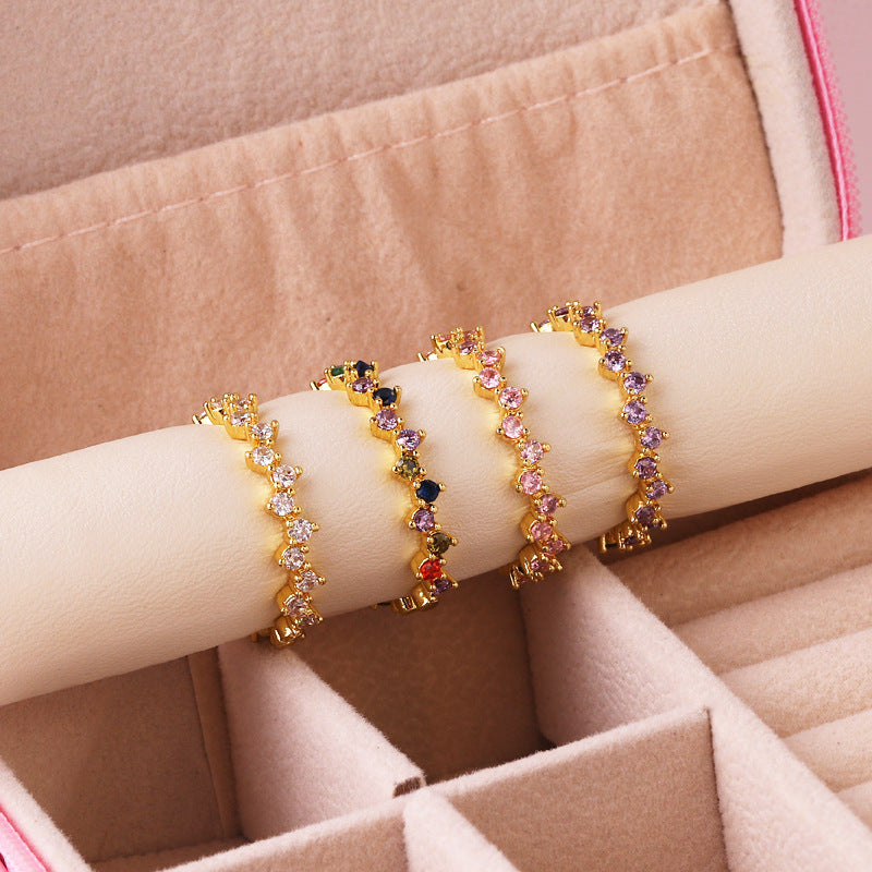 COLORFUL IRREGULAR GEOMETRIC DESIGN -【RING】