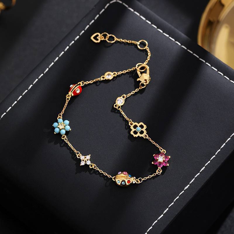 LADYBUG & FLOWER - 【BRACELET/NECKLACE】