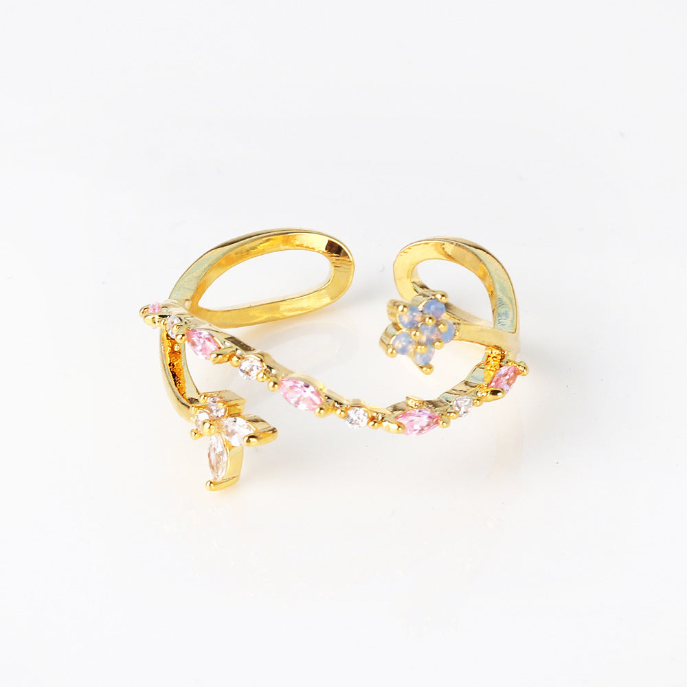 DAINTY BLUE FLOWER BOUQUET -【RING】
