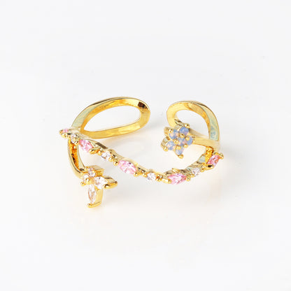 DAINTY BLUE FLOWER BOUQUET -【RING】