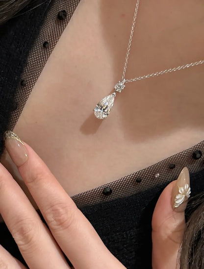 DROP DIAMOND - 【EARRINGS/NECKLACE】| 925 SILVER