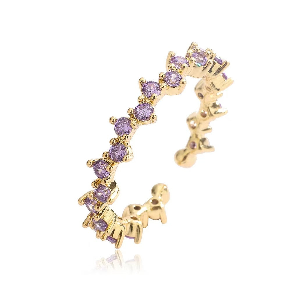 COLORFUL IRREGULAR GEOMETRIC DESIGN -【RING】